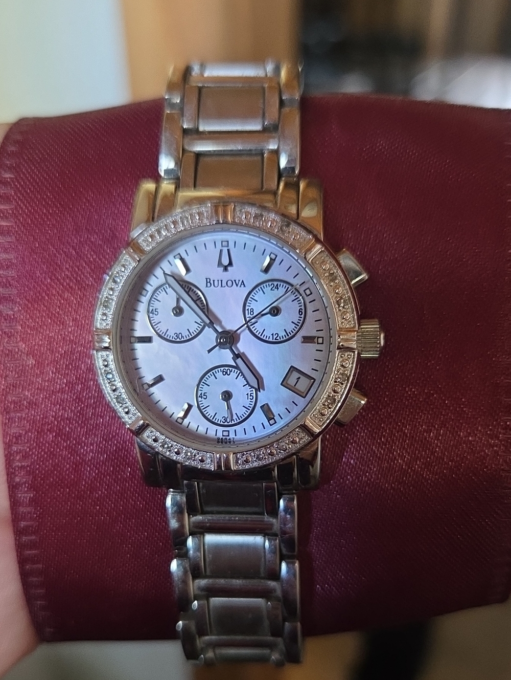 Women's Bulova Chronograph Diamond Watch